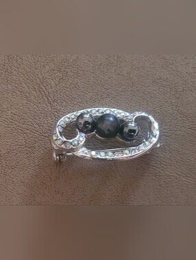 Vintage 1980's Signed Ciro Ribbon Swirl Brooch